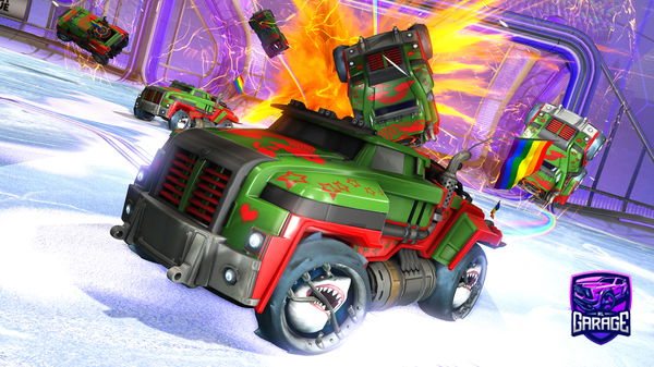 A Rocket League car design from preztigebubz