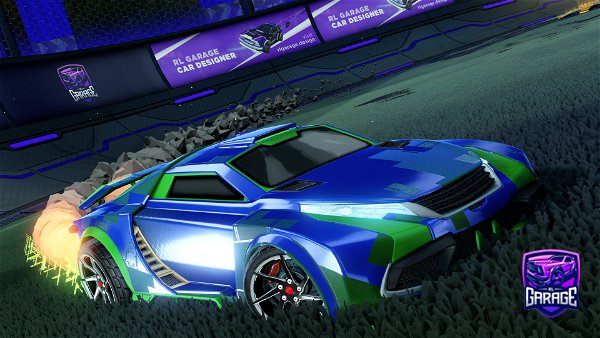 A Rocket League car design from TigerFlame345
