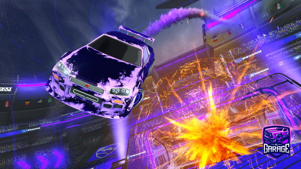 A Rocket League car design from Fredlalopeng