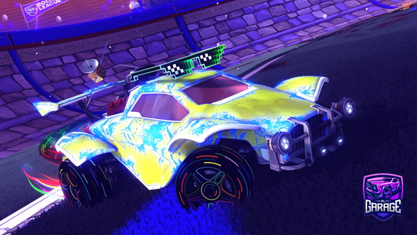 A Rocket League car design from Pabluu