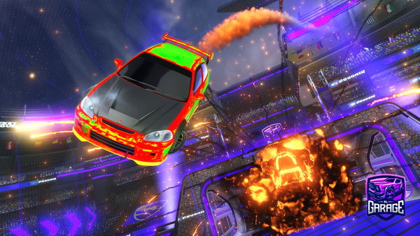 A Rocket League car design from ELHOMBRETENEBROS