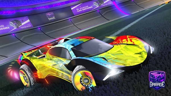 A Rocket League car design from -Goose-