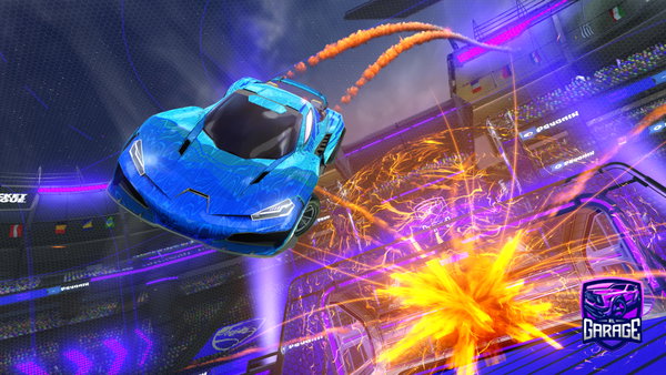 A Rocket League car design from PoiscailleLG