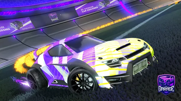 A Rocket League car design from Fifoludek