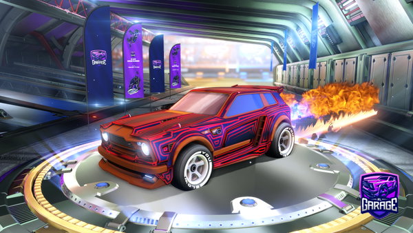 A Rocket League car design from davoetsieisvoetsie