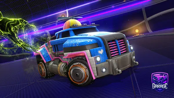 A Rocket League car design from fzzzzrl