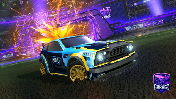 A Rocket League car design from Yeyeeeeeee