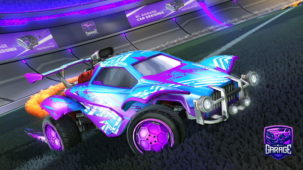 A Rocket League car design from Jeravi