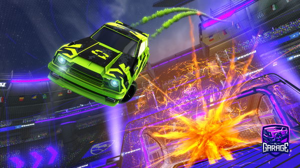 A Rocket League car design from KYU26