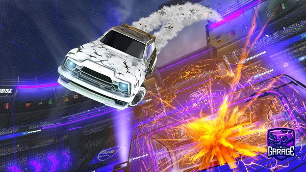 A Rocket League car design from omlett