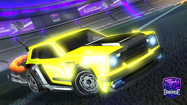 A Rocket League car design from Yarn09