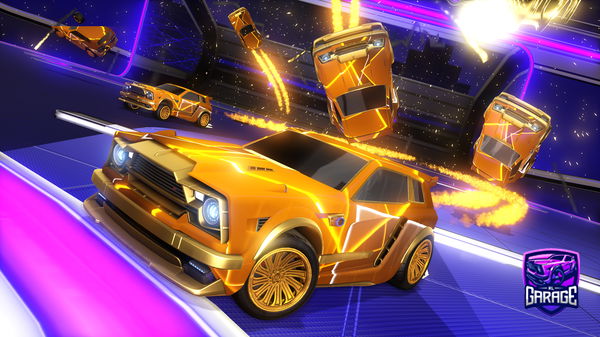 A Rocket League car design from Rockkamsen