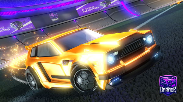 A Rocket League car design from Dxrkrl1