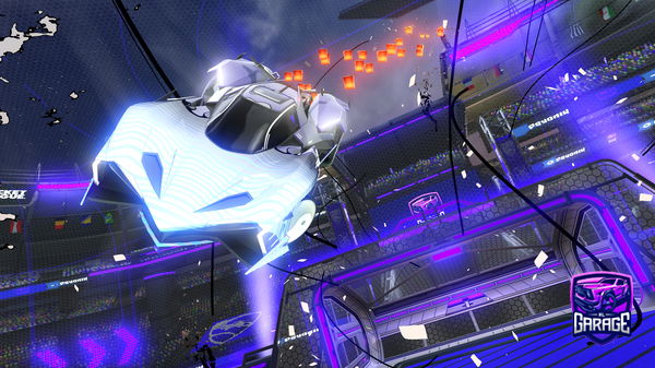 A Rocket League car design from Rainbow_cube24