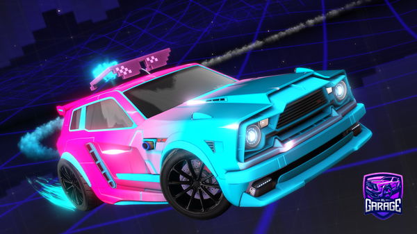 A Rocket League car design from Ezbtou