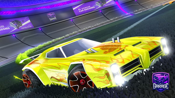 A Rocket League car design from drft_rl