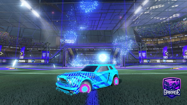 A Rocket League car design from DxrkPix3l