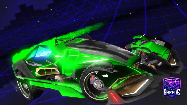 A Rocket League car design from leafier