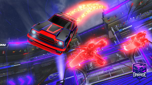 A Rocket League car design from dxrkCALAMITY