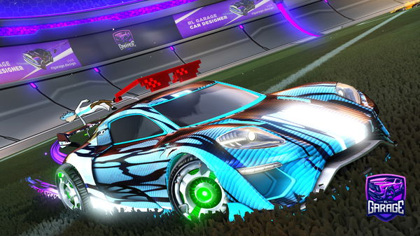 A Rocket League car design from Godzilla1610