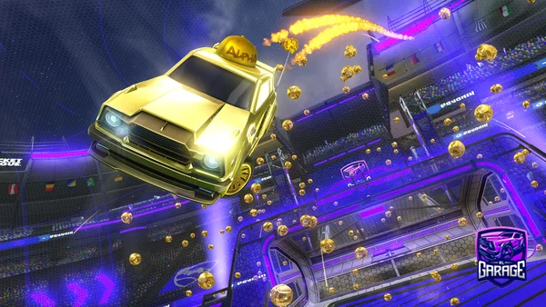 A Rocket League car design from Mustang13_12