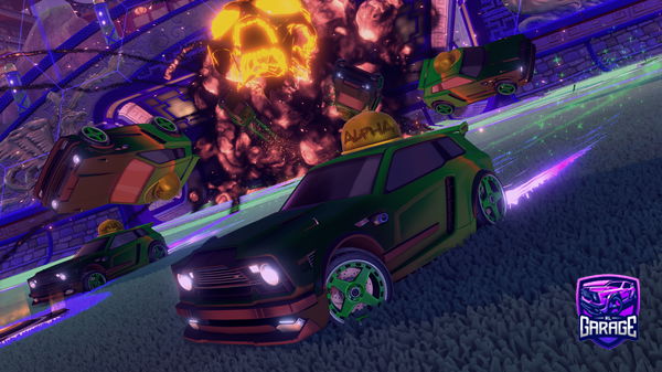 A Rocket League car design from Tripplestrxke540