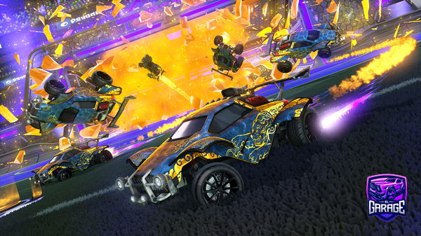 A Rocket League car design from Tripplestrxke540