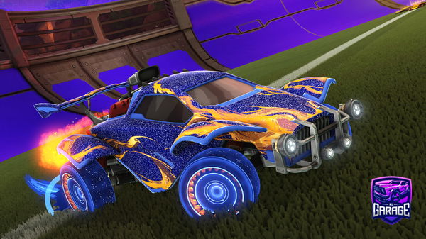 A Rocket League car design from stova