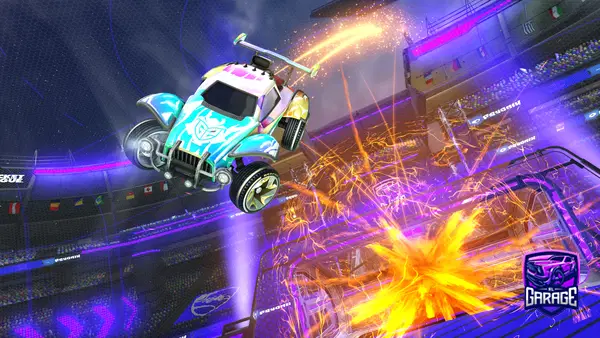 A Rocket League car design from Tronik