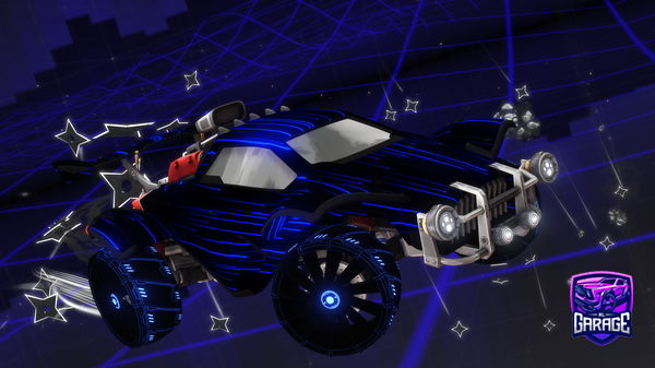 A Rocket League car design from -Mouni-