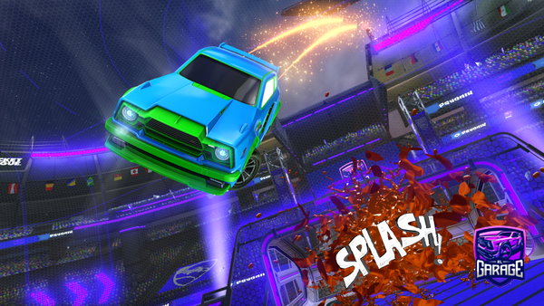 A Rocket League car design from Huddy_on_milkers