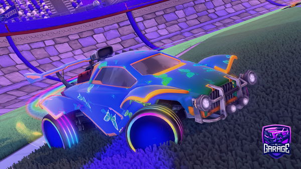 A Rocket League car design from ticarbide