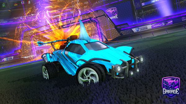 A Rocket League car design from Cryptiksz