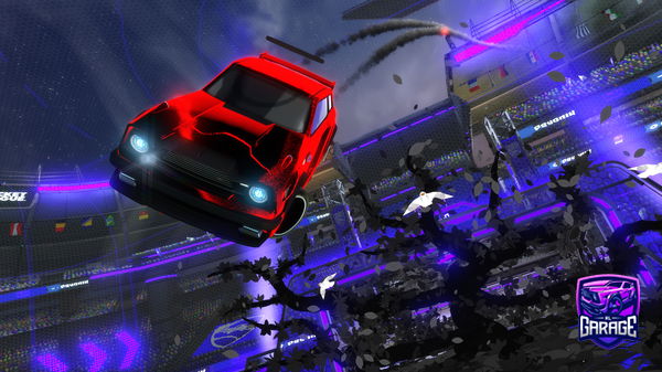 A Rocket League car design from Clover0nGfuel