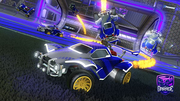 A Rocket League car design from Rubensi