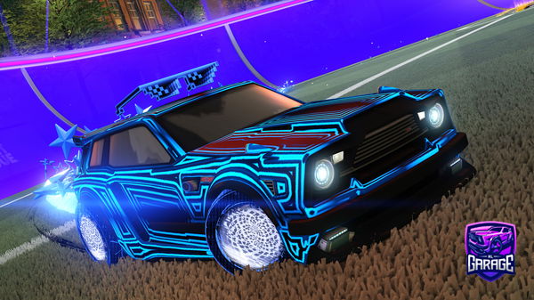 A Rocket League car design from Hamburgler