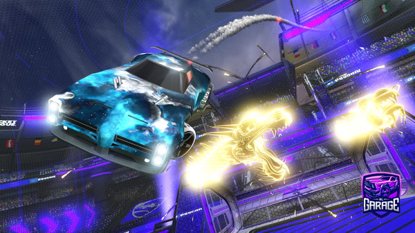 A Rocket League car design from Shenlongcoc