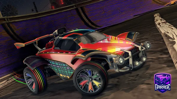 A Rocket League car design from -Goose-