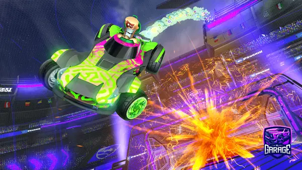 A Rocket League car design from Gamesyic