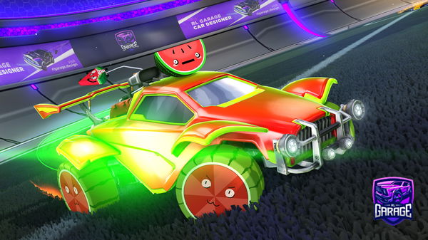 A Rocket League car design from dasher72