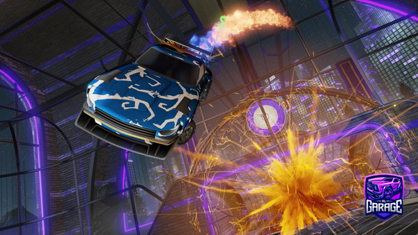A Rocket League car design from metal-carton7