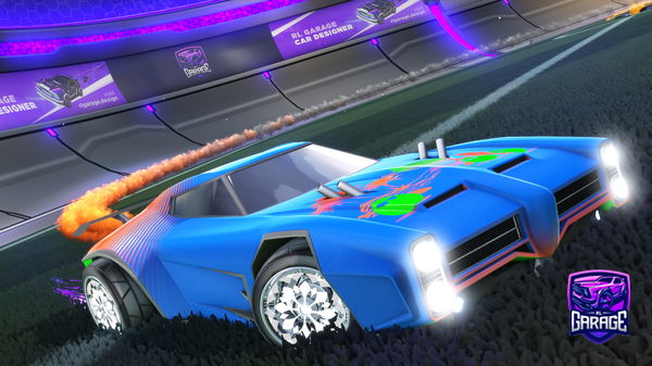 A Rocket League car design from muccamistic