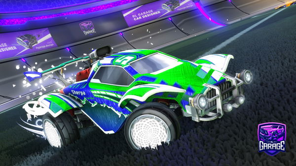 A Rocket League car design from CoolFox