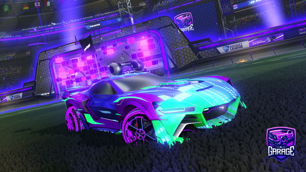 A Rocket League car design from Cryptonium90