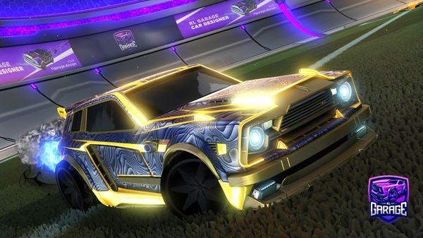 A Rocket League car design from JMarkall