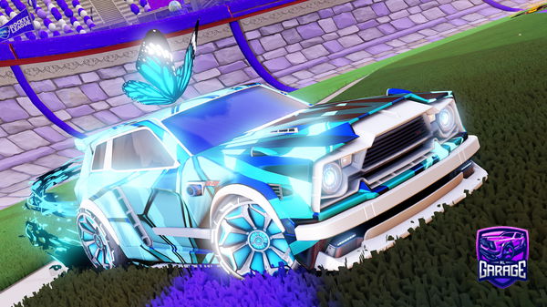 A Rocket League car design from Cosplash