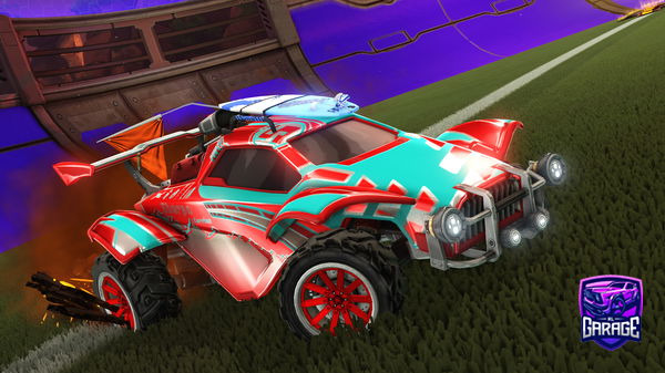 A Rocket League car design from Hybrid8