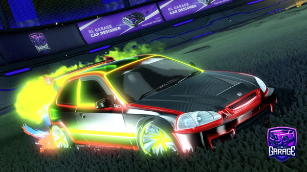 A Rocket League car design from dziennikarz