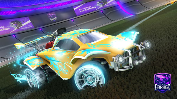 A Rocket League car design from JackpotFrostbite