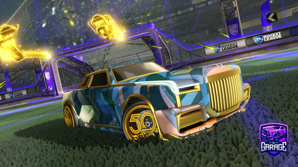 A Rocket League car design from Boxcometomyhand